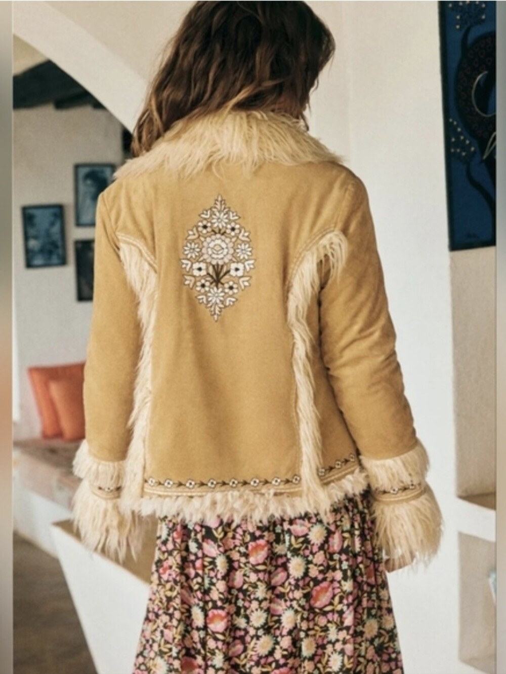 Spell and the Gypsy Joplin Cropped Jacket in Hazelnut Size Small New with Tags! - Picture 4 of 13